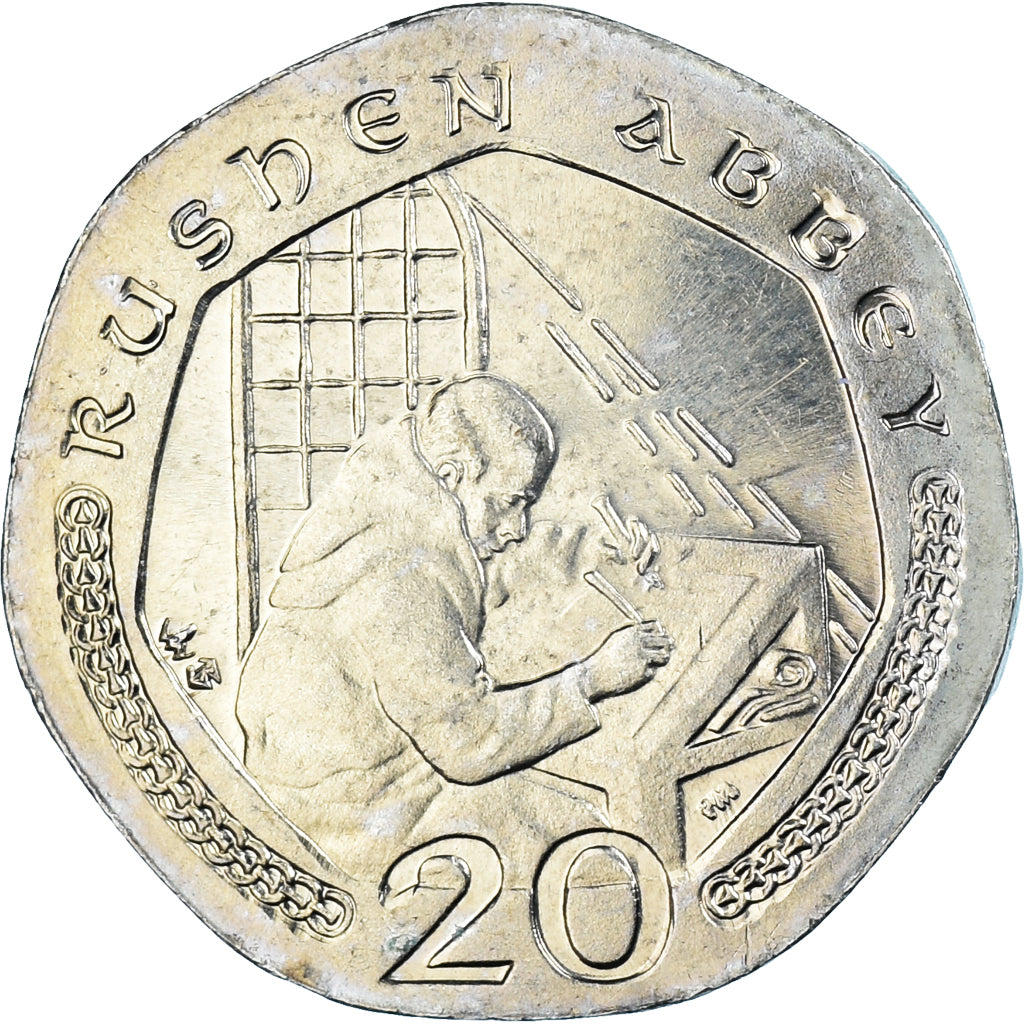 Coin, Isle of Man, Elizabeth II, 20 Pence, 2001, Pobjoy Mint, MS(63)