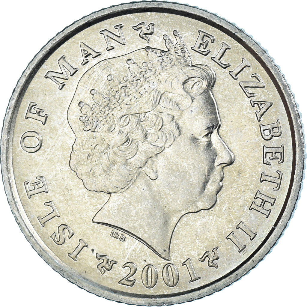 Coin, Isle of Man, Elizabeth II, 10 Pence, 2001, Pobjoy Mint, MS(60-62)