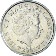 Coin, Isle of Man, Elizabeth II, 10 Pence, 2001, Pobjoy Mint, MS(60-62)