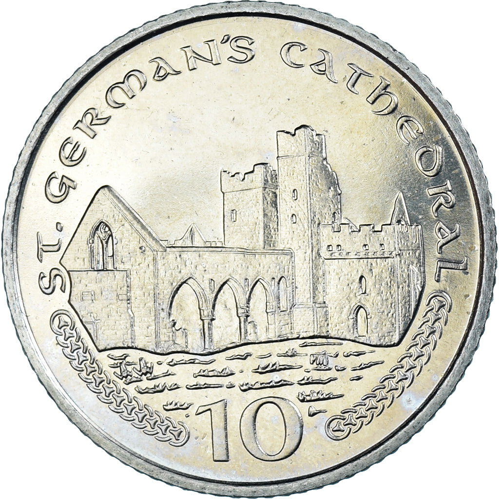 Coin, Isle of Man, Elizabeth II, 10 Pence, 2001, Pobjoy Mint, MS(60-62)