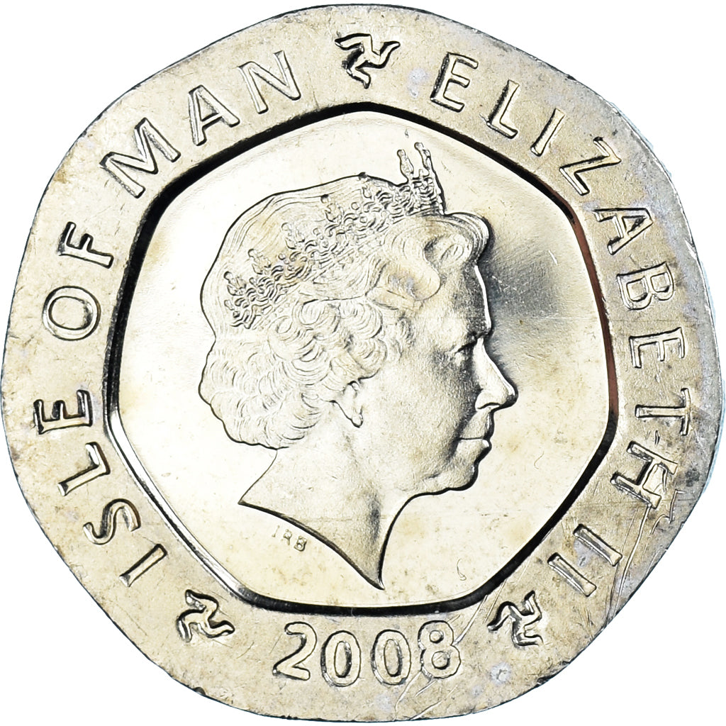 Moneta, Isola di Man, Elizabeth II, 20 Pence, 2008, Pobjoy Mint, SPL