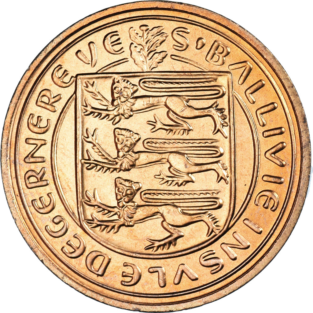 Coin, Guernsey, Elizabeth II, 2 Pence, 1979, Heaton, AU(55-58), Bronze, KM:28