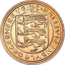 Coin, Guernsey, Elizabeth II, 2 Pence, 1979, Heaton, AU(55-58), Bronze, KM:28