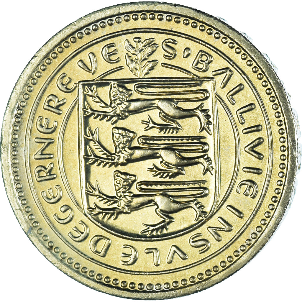 Monnaie, Guernesey, Elizabeth II, Pound, 1983, SUP, Nickel-Cuivre, KM:39