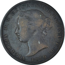 Coin, Jersey, Victoria, 1/13 Shilling, 1870, VF(20-25), Bronze, KM:5