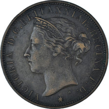 Coin, Jersey, Victoria, 1/12 Shilling, 1877, Heaton, EF(40-45), Bronze, KM:8