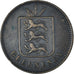 Coin, Guernsey, 4 Doubles, 1902, Heaton, Birmingham, VF(20-25), Bronze, KM:5