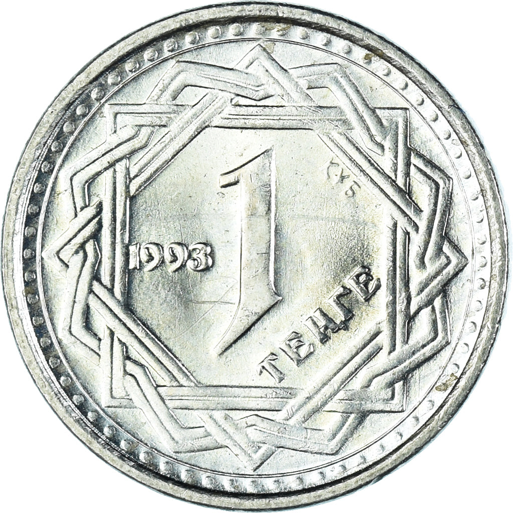 Münze, Kasachstan, Tenge, 1993, Kazakhstan Mint, VZ+, Kupfer-Nickel, KM:6