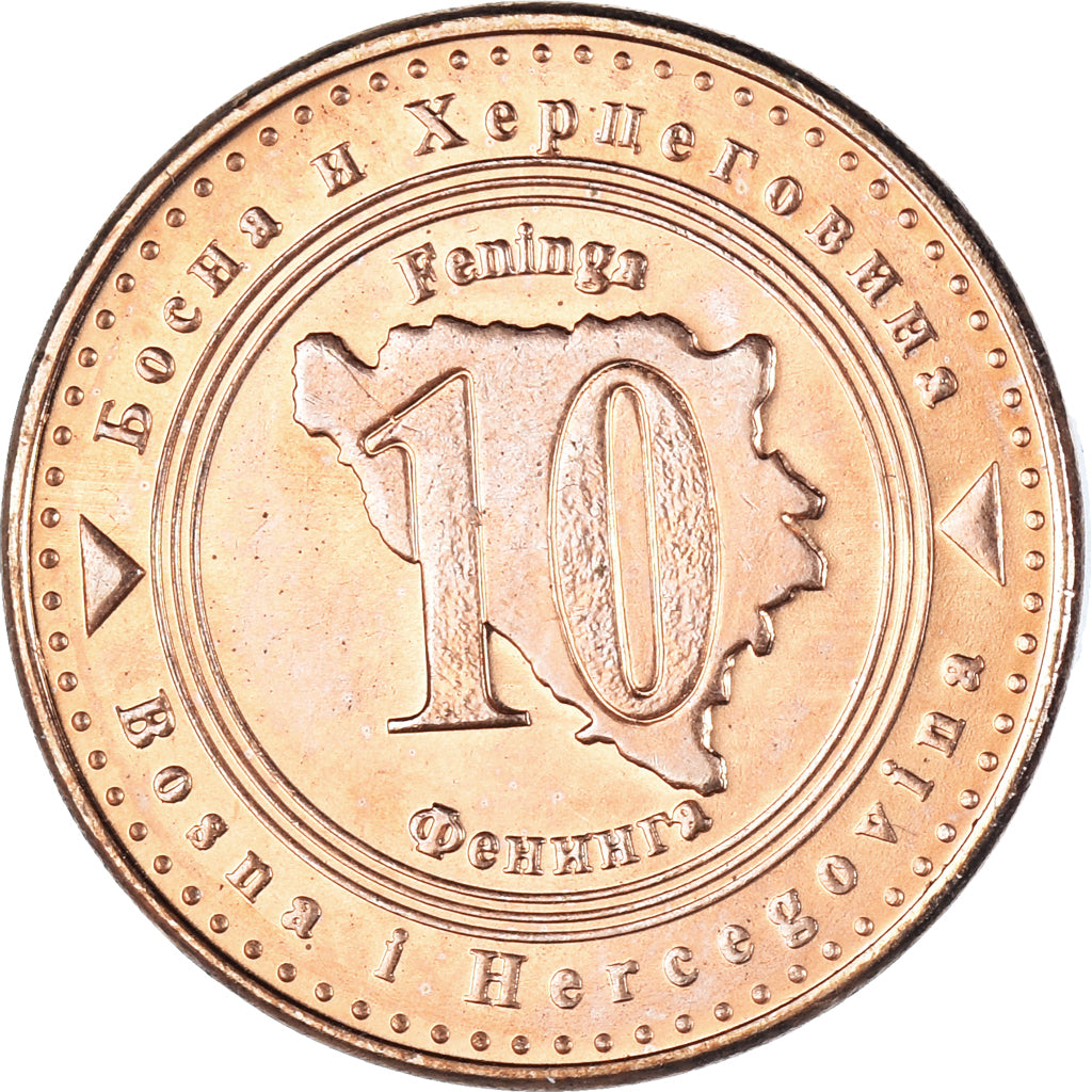 Coin, Bosnia - Herzegovina, 10 Feninga, 2007, British Royal Mint, MS(60-62)