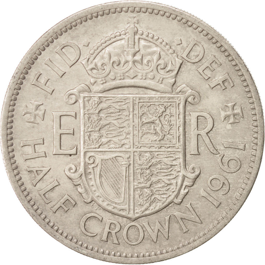 Moneta, Gran Bretagna, Elizabeth II, 1/2 Crown, 1961, SPL-, Rame-nichel, KM:907