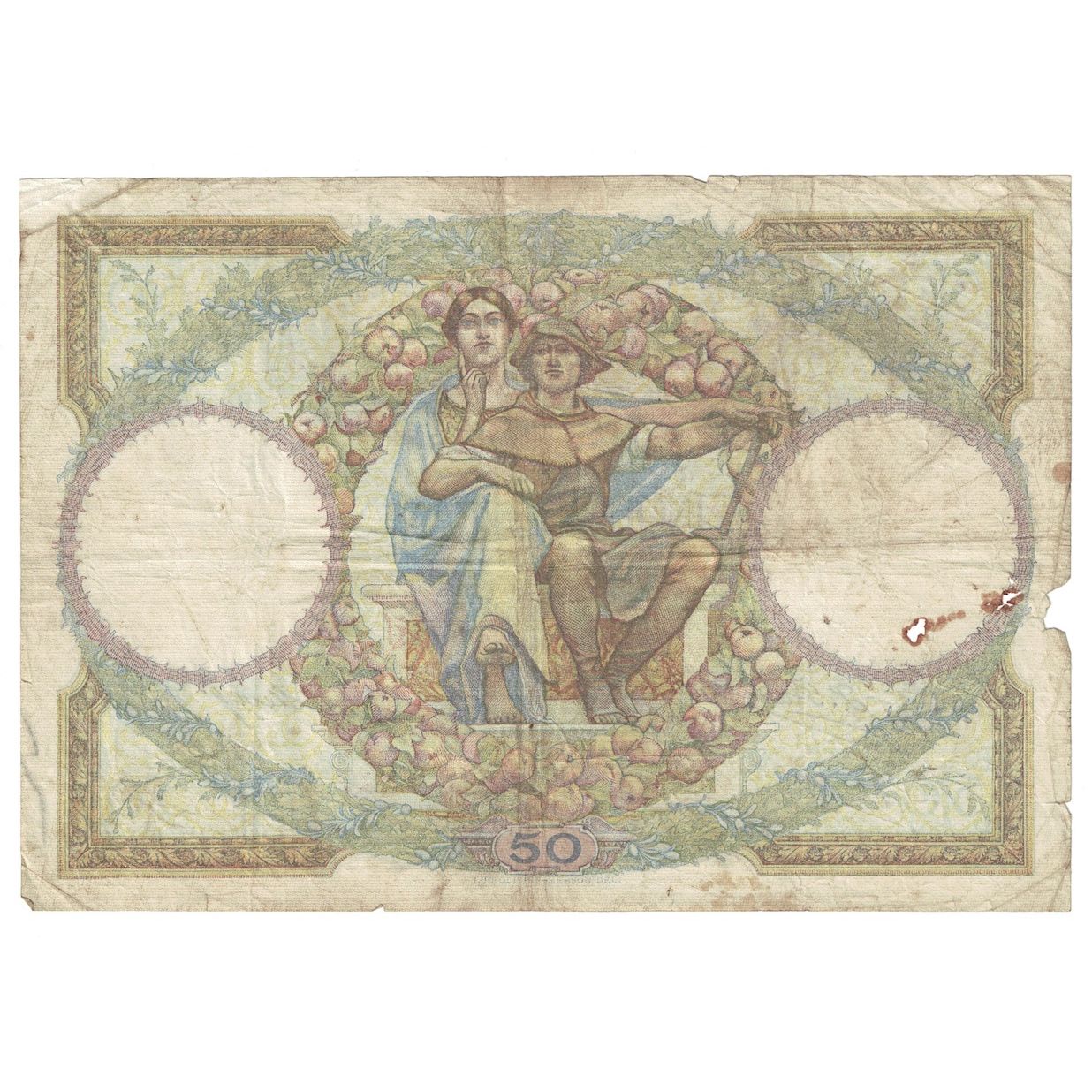 Frankrijk, 50 Francs, Luc Olivier Merson, 1929, 1929-07-27, TB, Fayette:15.3