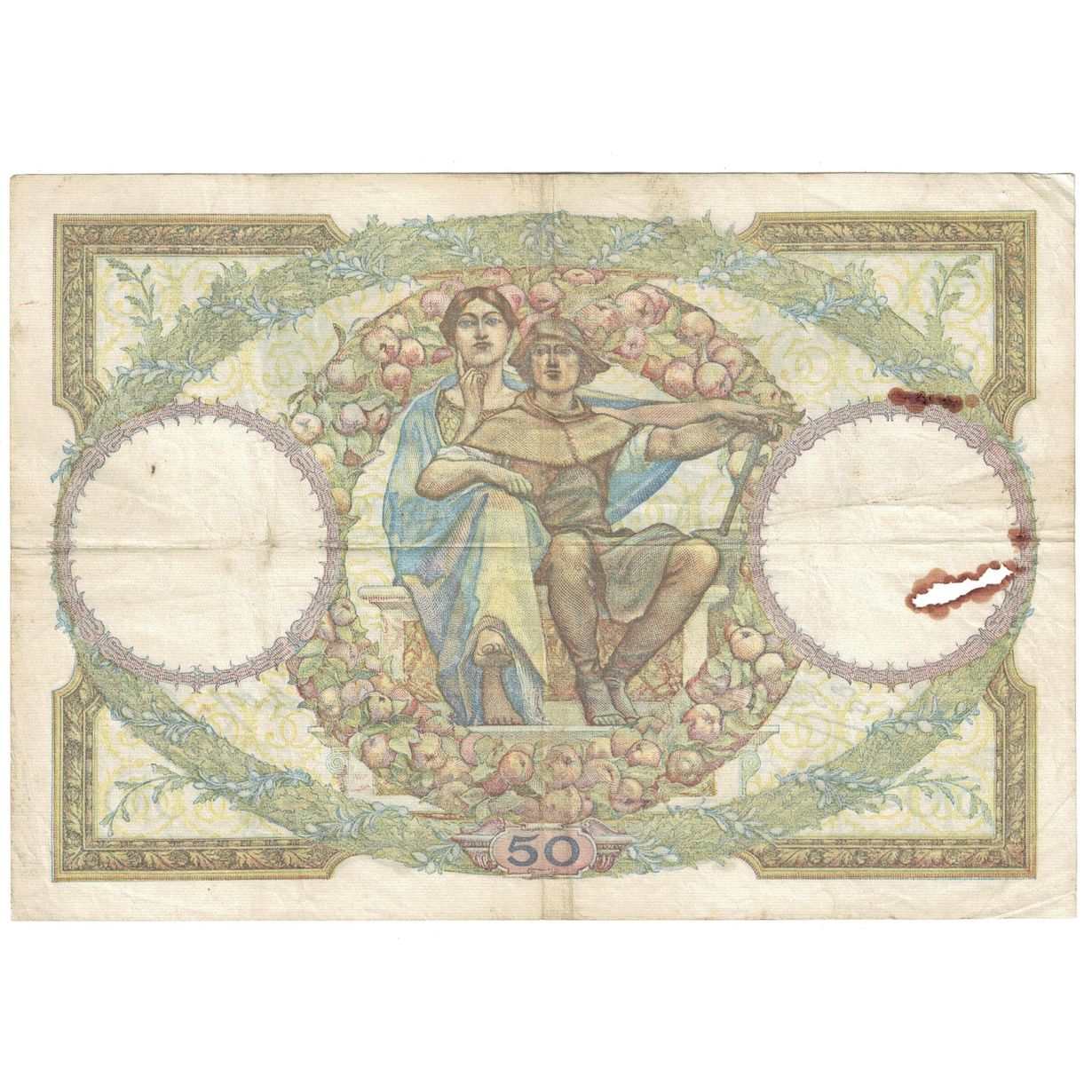 Frankrijk, 50 Francs, Luc Olivier Merson, 1932, 1932-08-18, TB+, Fayette:16.3