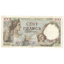 France, 100 Francs, Sully, 1942, M.290, EF(40-45), Fayette:26.67, KM:94