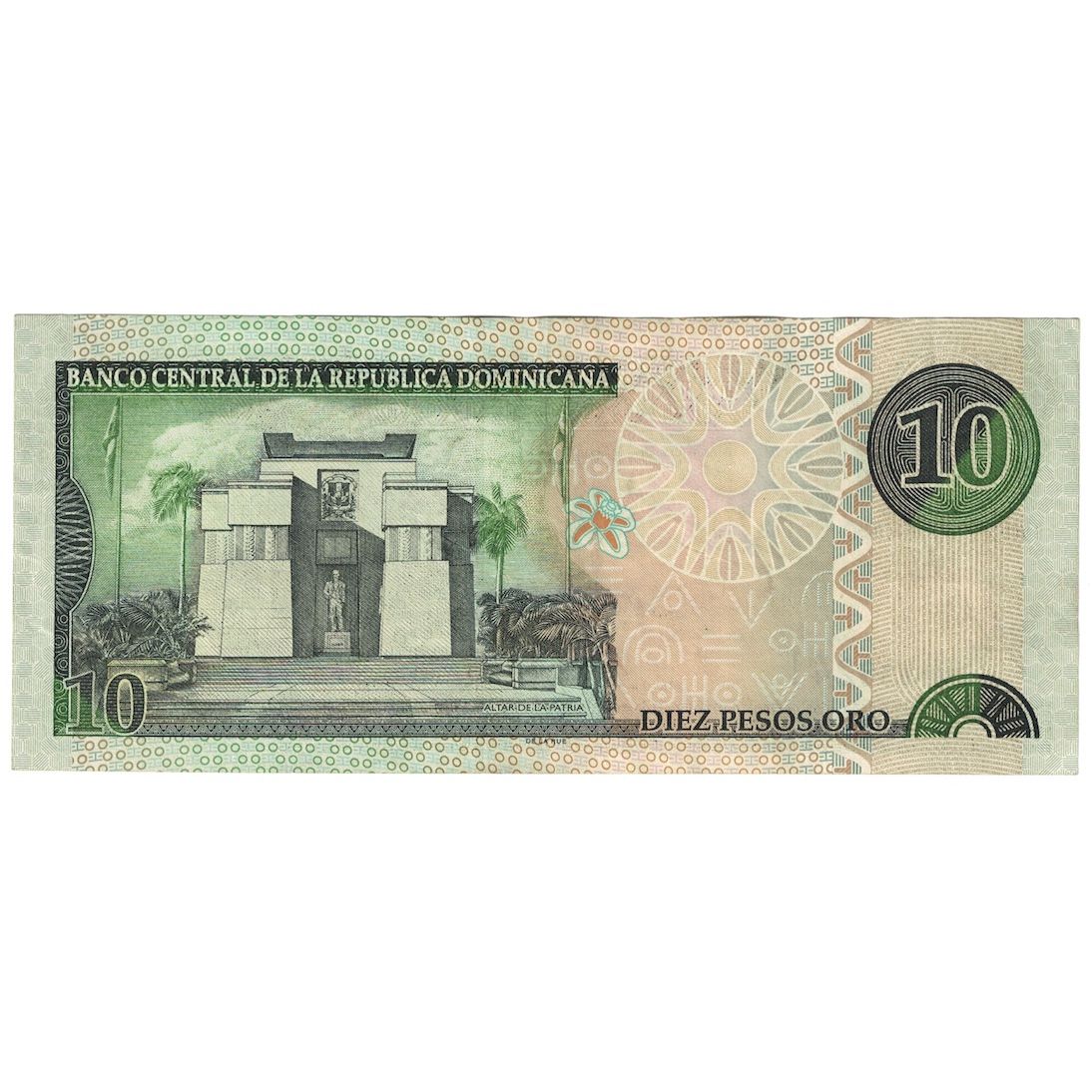 Billete, 10 Pesos Oro, 2002, República Dominicana, KM:168b, EBC