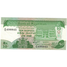 Banknote, Mauritius, 10 Rupees, Undated (1985), KM:35a, UNC(65-70)