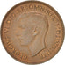 Gran Bretagna, George VI, Farthing, 1938, SPL-, Bronzo, KM:843