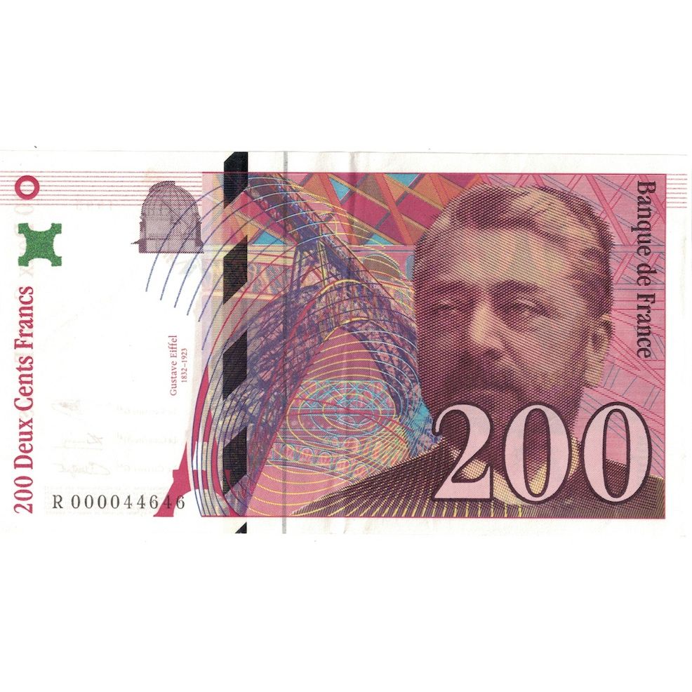 Francia, 200 Francs, Eiffel, 1995, SPL, Fayette:75.1, KM:159a