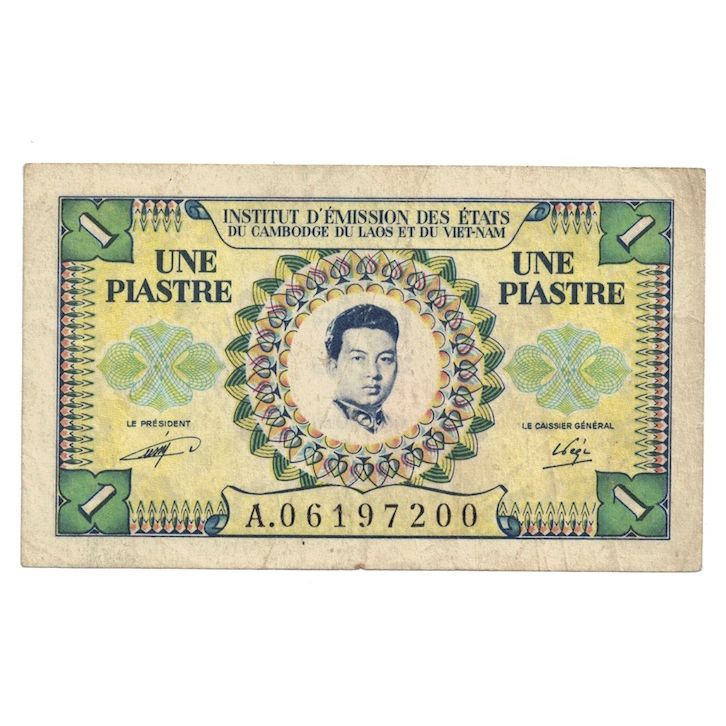 Banknote, FRENCH INDO-CHINA, 1 Piastre = 1 Riel, Undated (1953), KM:93