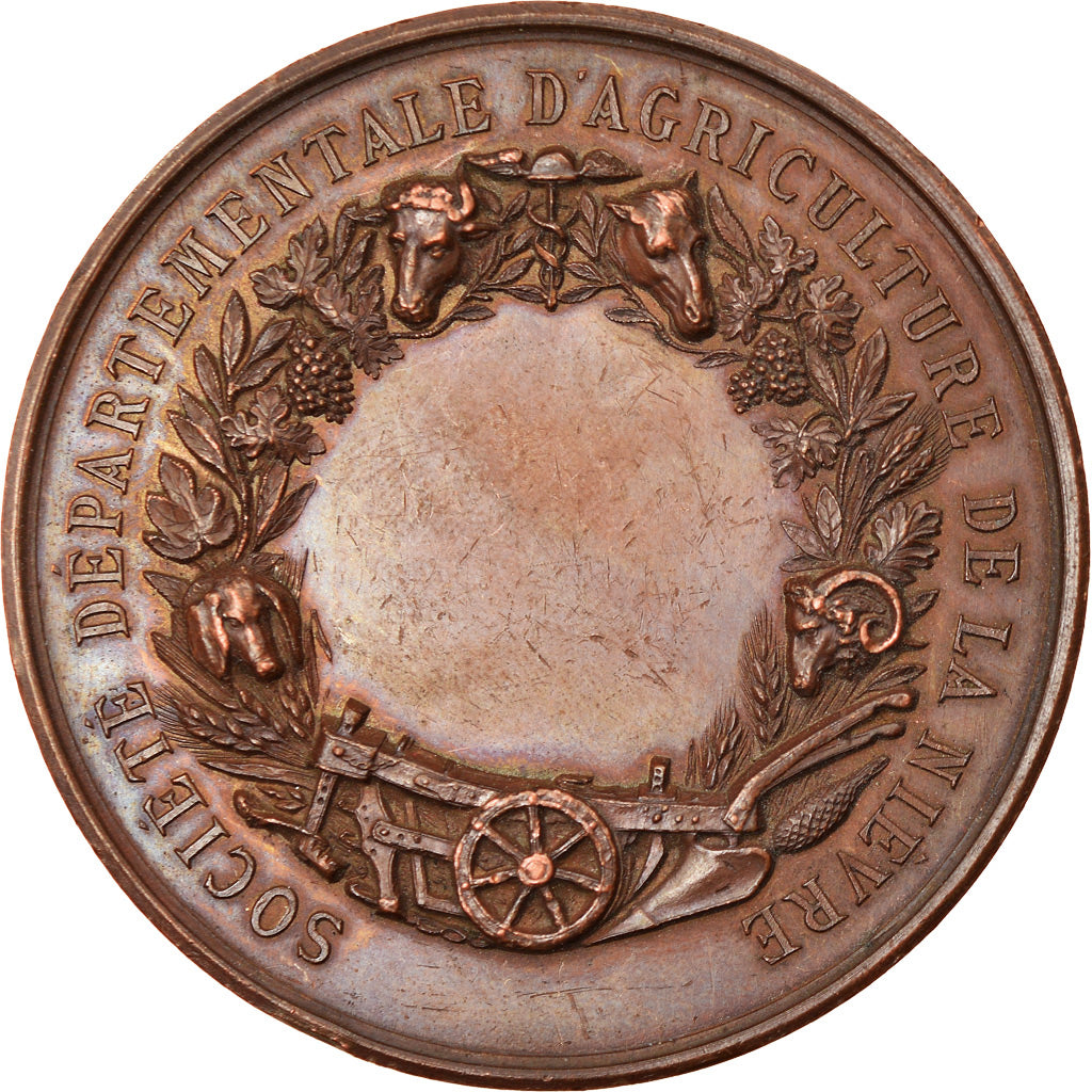 Francja, Medal, Société Départementale d'Agriculture de la Nièvre, 1870