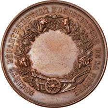 Francja, Medal, Société Départementale d'Agriculture de la Nièvre, 1870