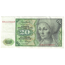 Banconote, GERMANIA - REPUBBLICA FEDERALE, 20 Deutsche Mark, 1980, 1980-01-02