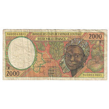 Biljet, Staten van Centraal Afrika, 2000 Francs, 1998, KM:203Ee, TB+