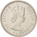 East Caribbean States, Elizabeth II, 25 Cents, 1965, AU(55-58), Copper-nickel