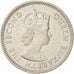 East Caribbean States, Elizabeth II, 25 Cents, 1965, AU(55-58), Copper-nickel