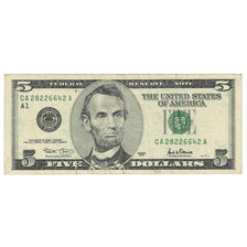 Banconote, Stati Uniti, Five Dollars, 2001, Boston, KM:4587, BB+