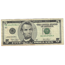 Billete, Five Dollars, 2003, Estados Unidos, New-York, KM:4689, BC+