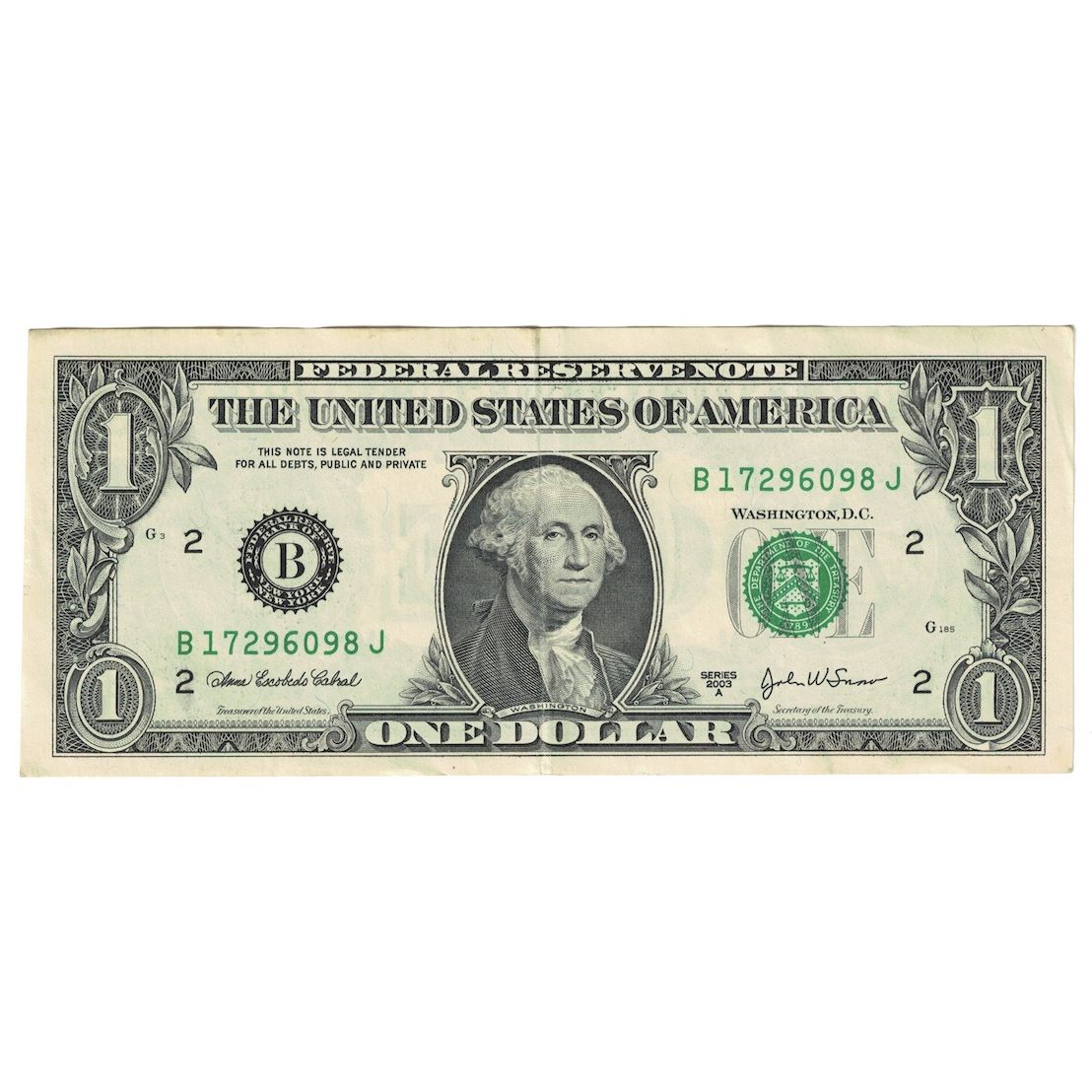 Banconote, Stati Uniti, One Dollar, 2003, New-York, KM:4667, BB+