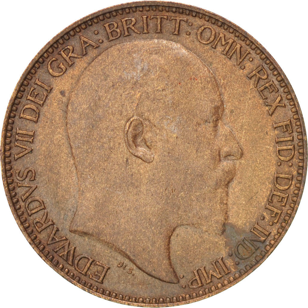 Gran Bretagna, Edward VII, Farthing, 1902, BB+, Bronzo, KM:792
