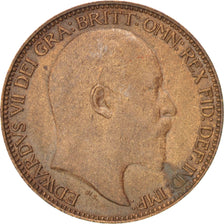 Gran Bretagna, Edward VII, Farthing, 1902, BB+, Bronzo, KM:792