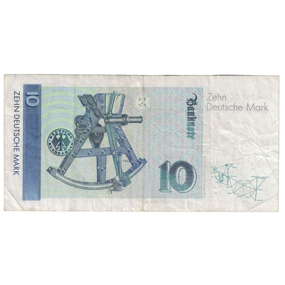 Banconote, GERMANIA - REPUBBLICA FEDERALE, 10 Deutsche Mark, 1993, 1993-10-01