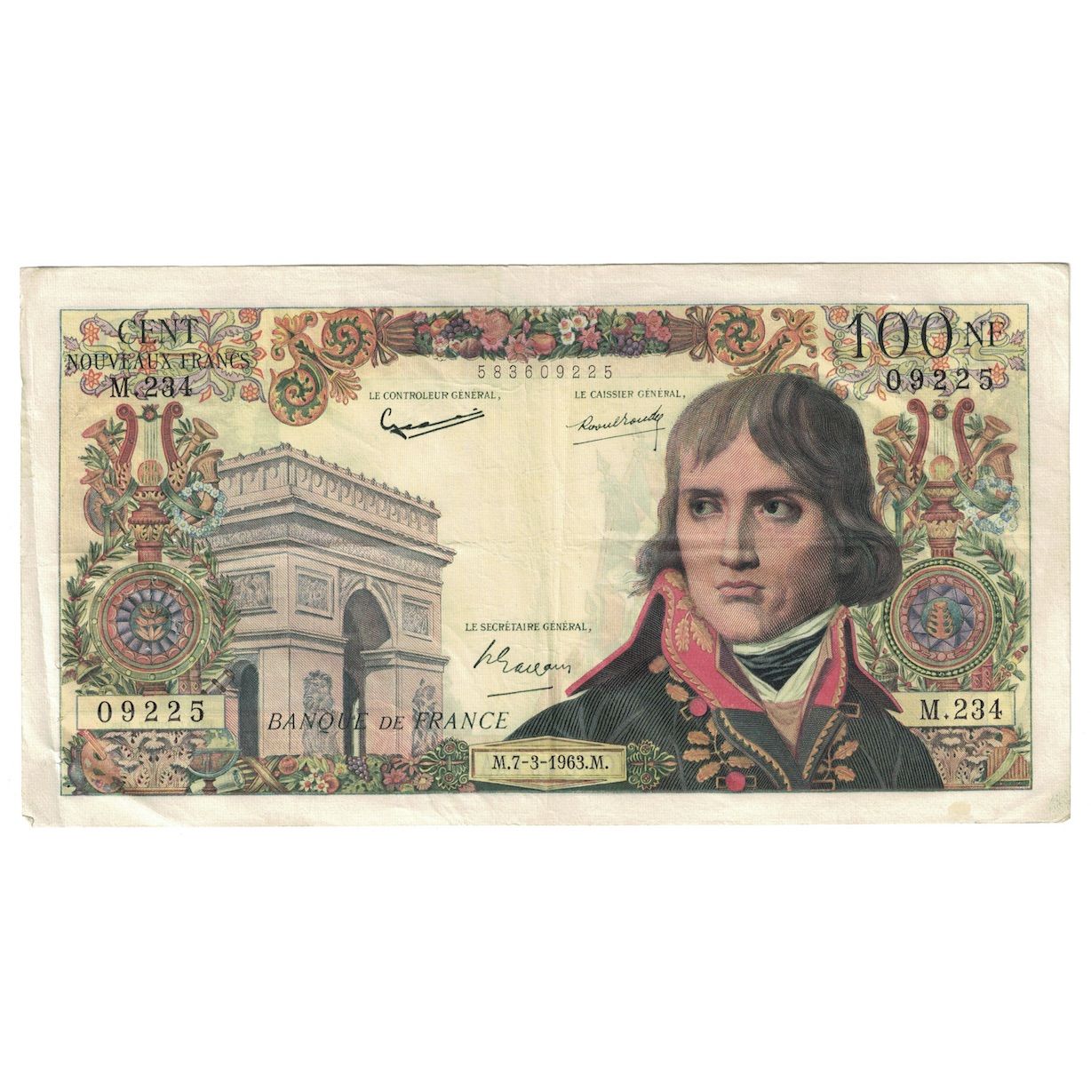 Frankrijk, 100 Nouveaux Francs, Bonaparte, 1963, 1963-03-07, TB+, Fayette:59.20