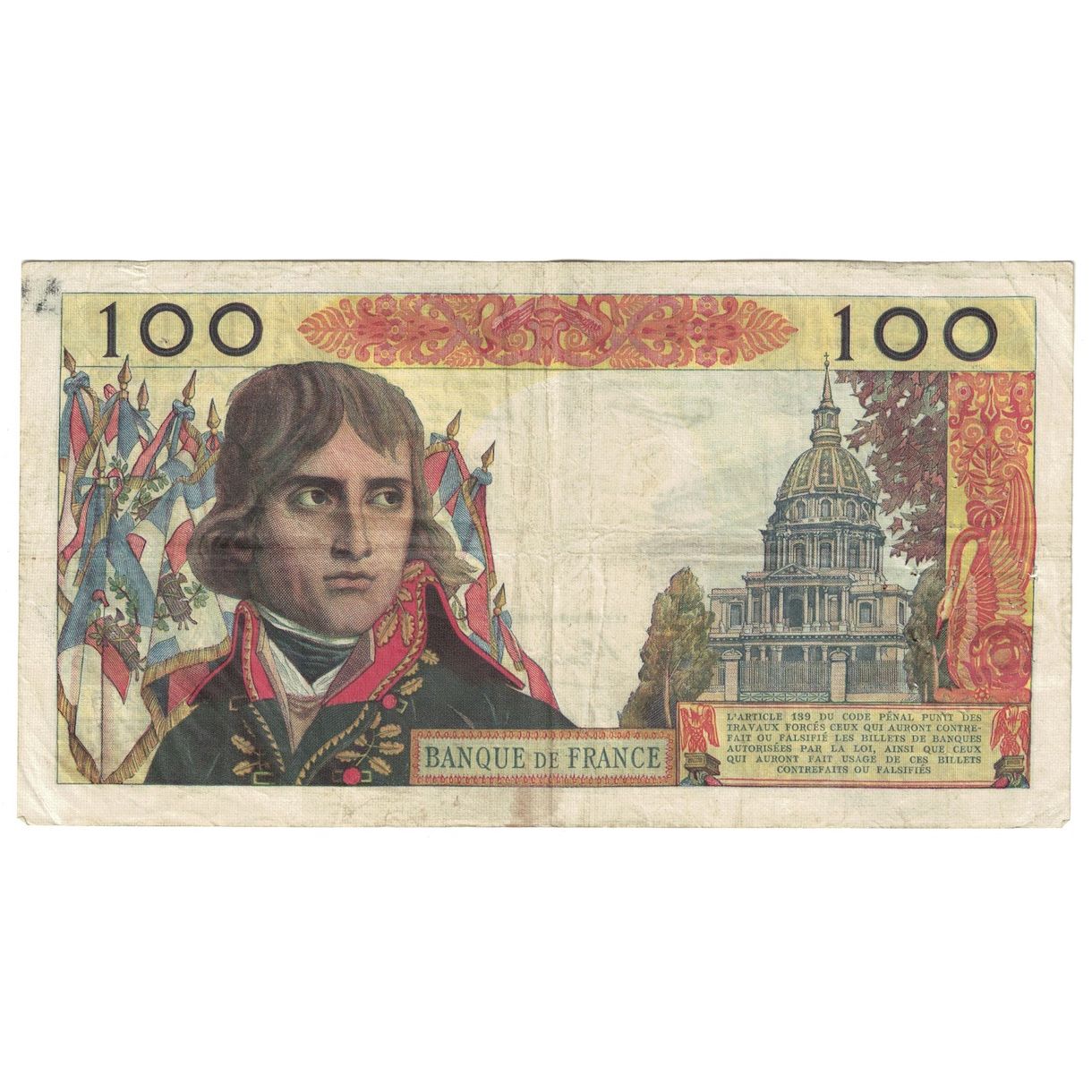 Francia, 100 Nouveaux Francs, Bonaparte, 1964, 1964-02-06, BC+, Fayette:59.25
