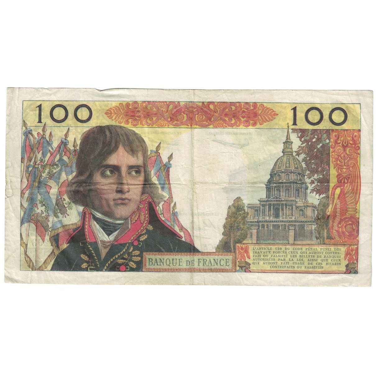France, 100 Nouveaux Francs, Bonaparte, 1964, 1964-02-06, VF(20-25)