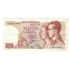 Banknote, Belgium, 50 Francs, 1966, 1966-05-16, KM:139, AU(50-53)