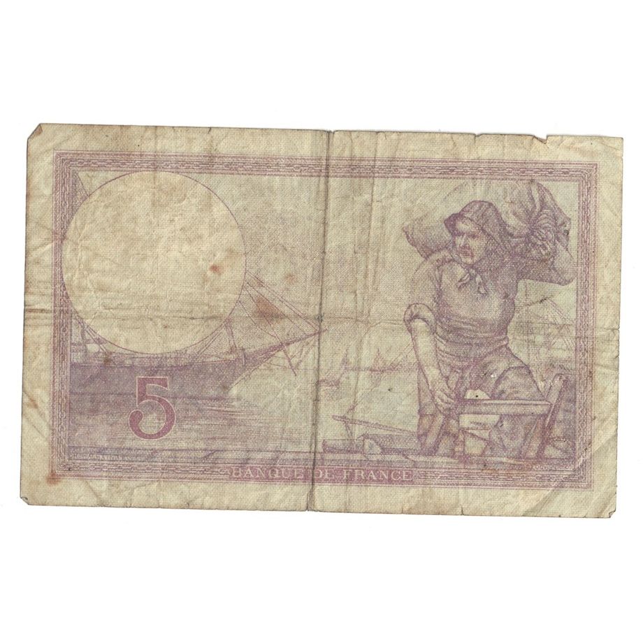Francia, 5 Francs, Violet, 1932, 1932-06-02, RC+, Fayette:3.16, KM:72d
