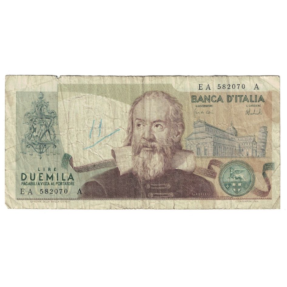 Billet, Italie, 2000 Lire, 1973, 1973-09-10, KM:103a, B+