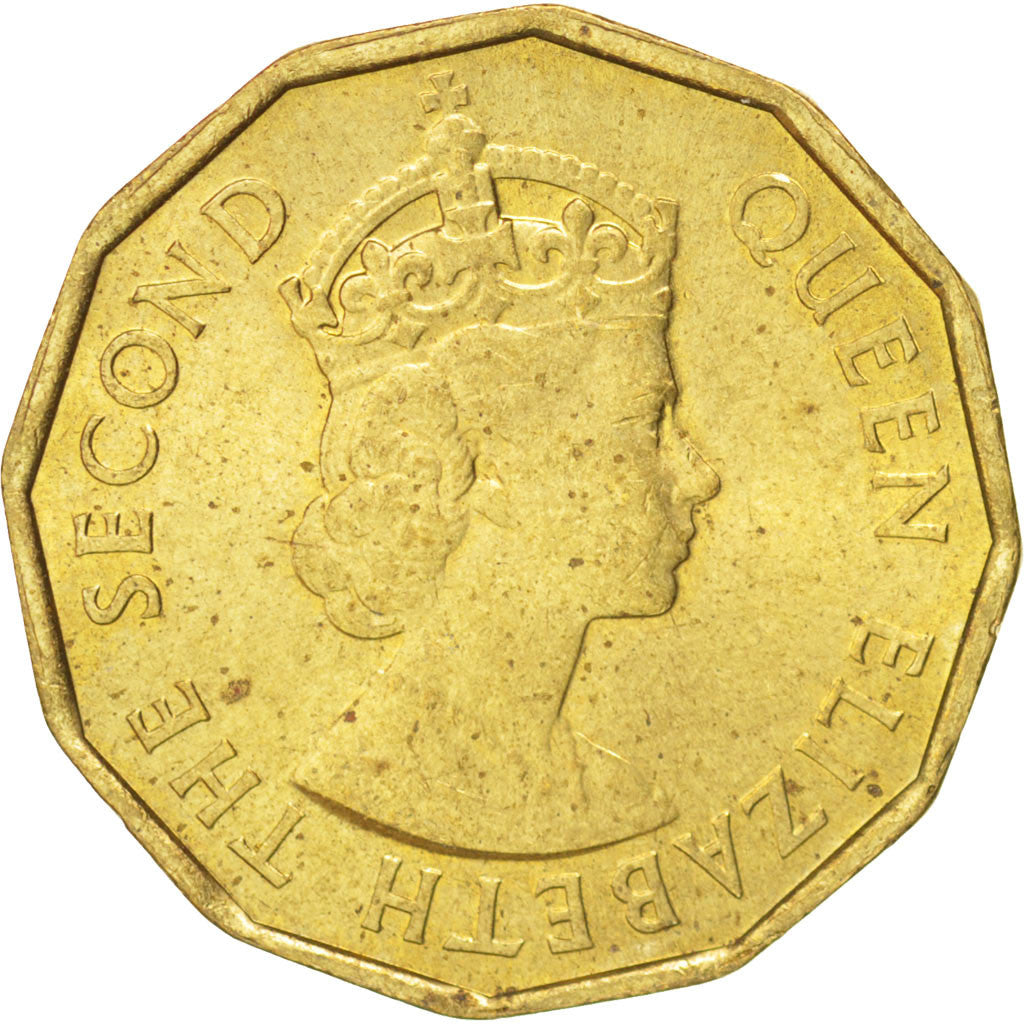 Fiji, Elizabeth II, Threepence, 1967, SUP, Nickel-brass, KM:22