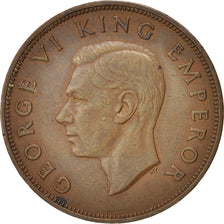 Münze, Neuseeland, George VI, Penny, 1940, SS+, Bronze, KM:13