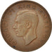 Monnaie, Nouvelle-Zélande, George VI, Penny, 1940, TTB+, Bronze, KM:13