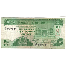 Banknote, Mauritius, 10 Rupees, Undated (1985), KM:35b, VF(30-35)