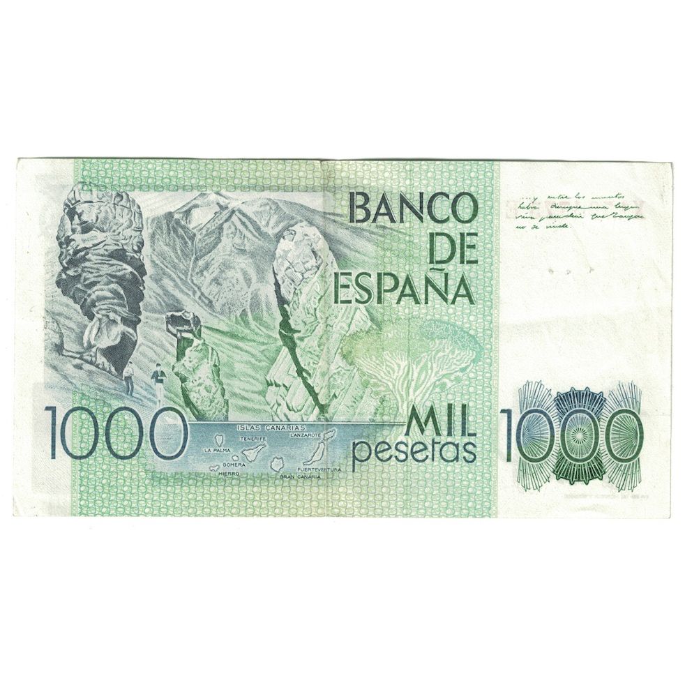 Geldschein, Spanien, 1000 Pesetas, 1979, 1979-10-23, KM:158, S+