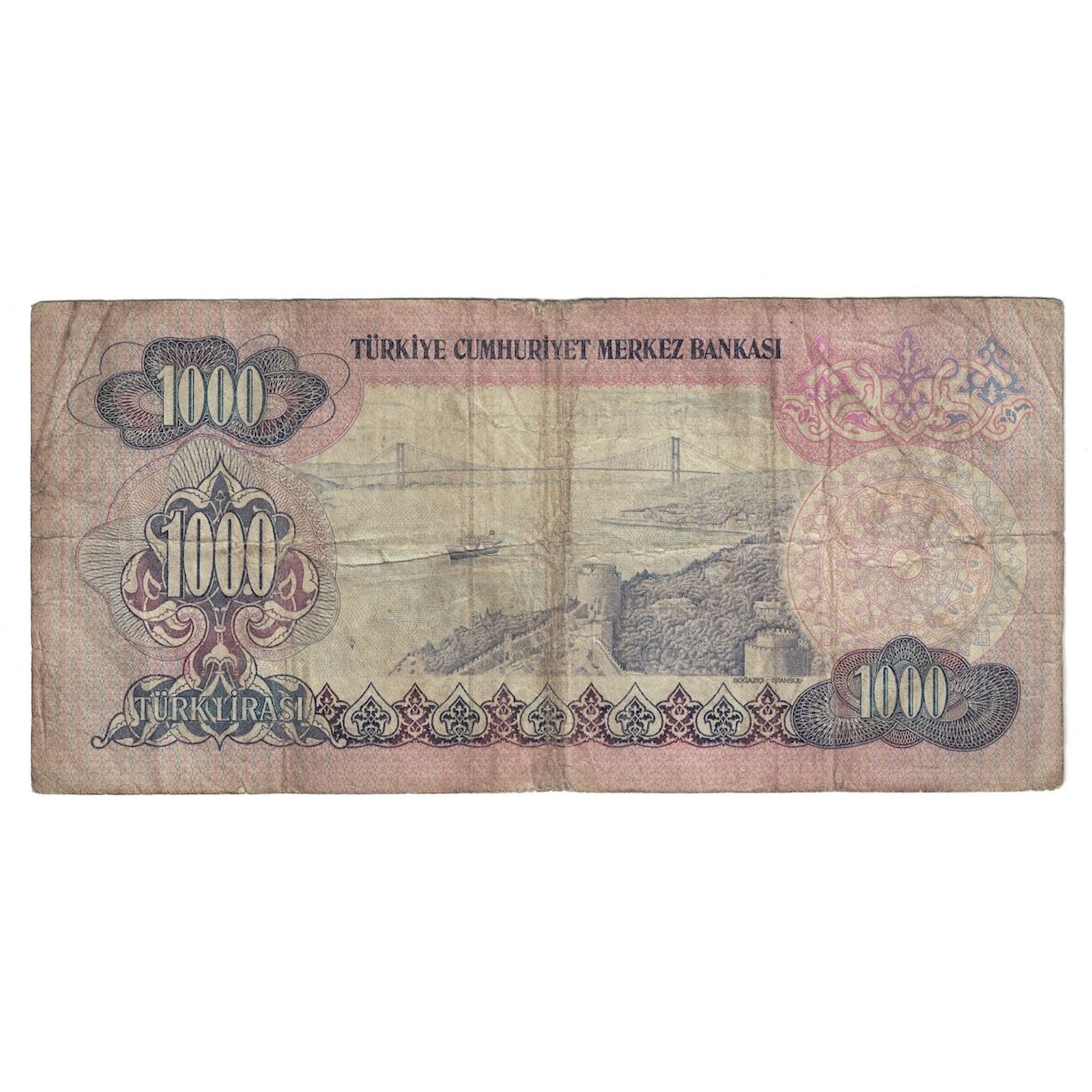 Geldschein, Türkei, 1000 Lira, L.1970, KM:191, SGE+