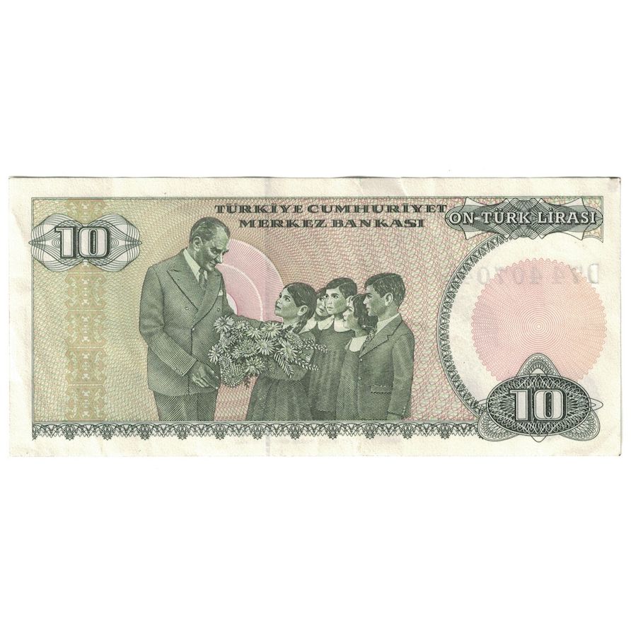 Banknote, Turkey, 10 Lira, 1979, KM:192, AU(50-53)
