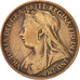 Great Britain, Victoria, Penny, 1895, VF(20-25), Bronze, KM:790