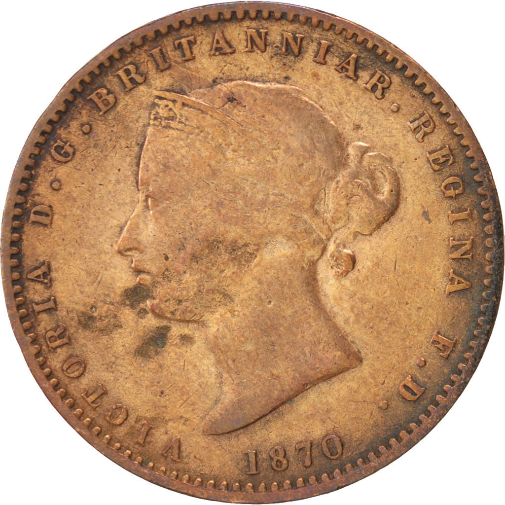 Jersey, Victoria, 1/26 Shilling, 1870, VF(20-25), Bronze, KM:4