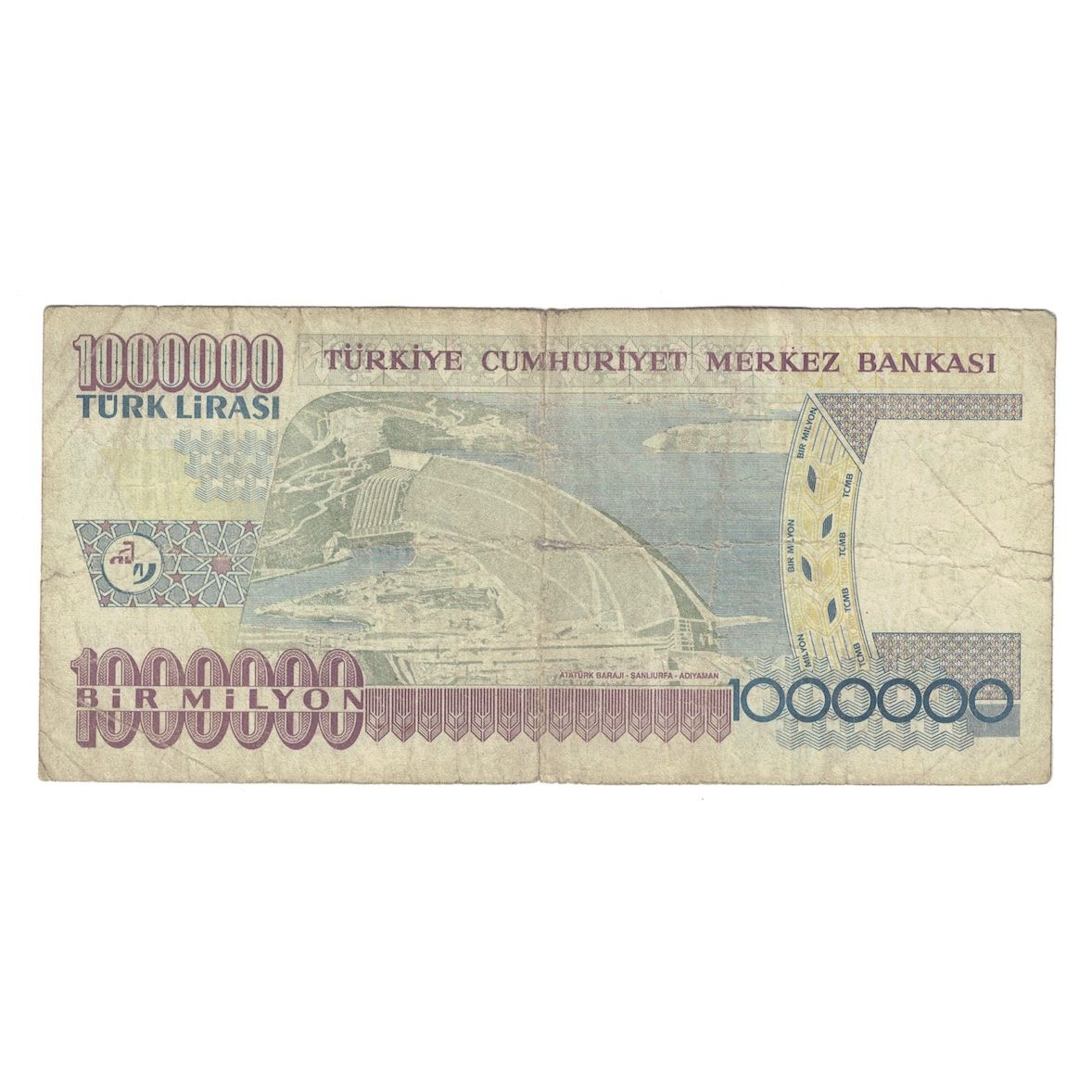 Banknote, Turkey, 1,000,000 Lira, 1995, KM:209, F(12-15)